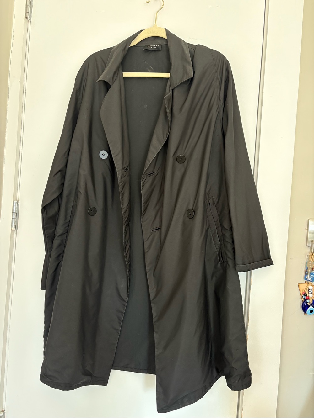Vintage NYC Black Lightweight Trench Coat - Yeohlee